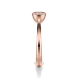 Pierścionek z diamentem różowe złoto